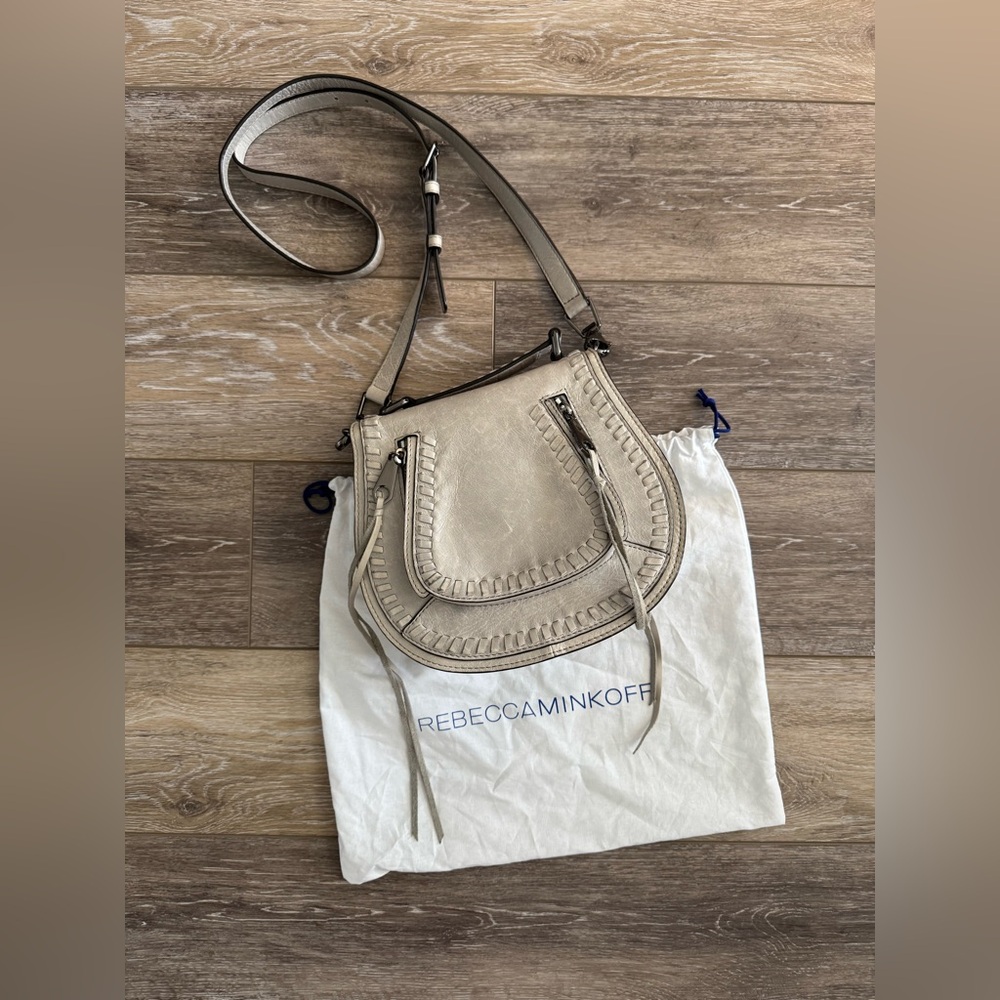 Rebecca Minkoff Gray Crossbody Bag with Textured Design